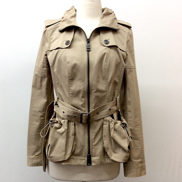 BURBERRY London* (8) WOMEN’S KHAKI Trench JACKET.